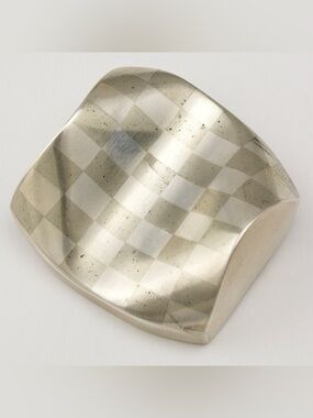 Anthony “Tony” Papp Brooch Checkerboard Married Metals Sterling Silver & Nickel